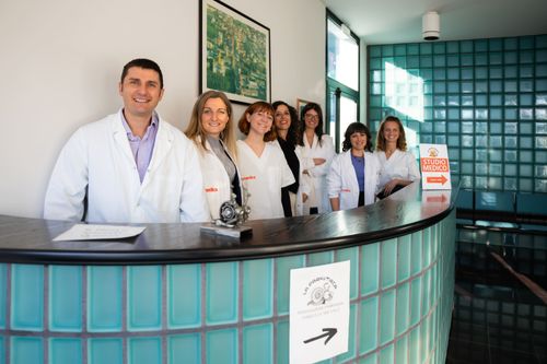 Lo staff di P.medica nel poliambulatorio